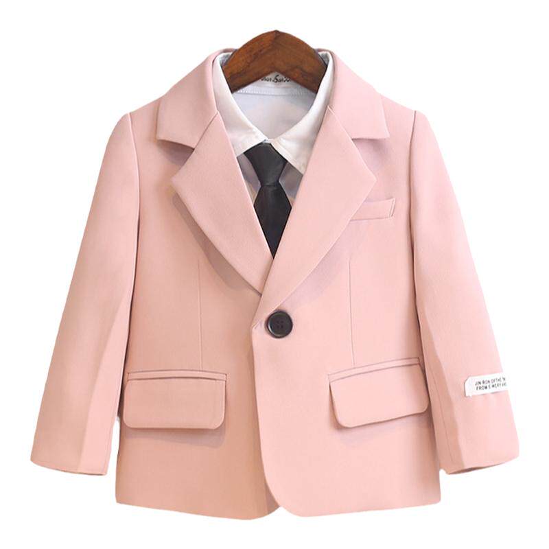 春季新品男童西装套装礼服