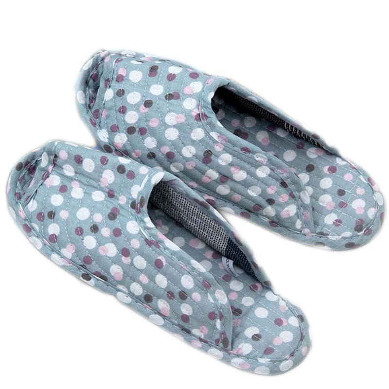 新款包邮韩式软底田园碎花绗缝布拖鞋男女居家家居地板薄底多花色