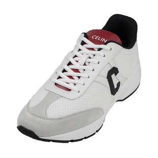 CELINE赛琳男经典网布圆头系带低帮运动休闲鞋男士2025新款XY推广