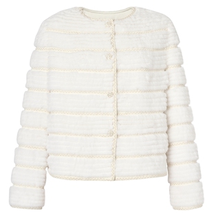 【丹麦进口SAGA级水貂】LaKoradior拉珂蒂秋香款裘皮外套