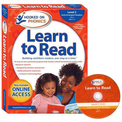 正版 儿童英语自然拼读迷上语音系列第二级 英文原版教材 Hooked on Phonics Learn to Read Level 2儿童语音学习阅读进口书英文版