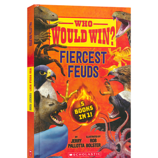 Who Would Win Fiercest Feuds 5 Books in 1 学乐猜猜谁会赢 动物大比拼 儿童趣味百科 STEM科普 课外读物 英文原版进口图书