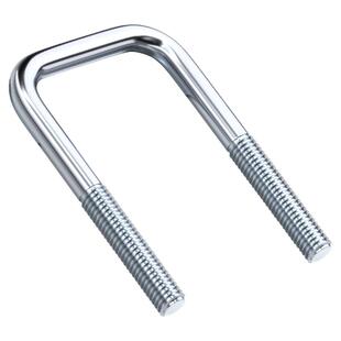 镀锌方型U型管卡直角螺栓丝卡扣抱箍加长固定器连接件方形M6M8M10