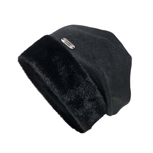 冷帽星球-针织帽子女冬保暖护耳毛绒帽韩版宽松大头围男显脸小