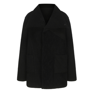 Elywood绒面蕾丝拼贴羽绒服防风加厚鹅绒服轻薄保暖面包服女冬季