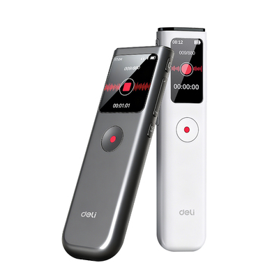 得力2025新款专业降噪高清录音笔