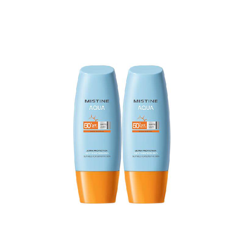 店播Mistine蜜丝婷小黄帽防晒霜乳面部身体隔离SPF50+