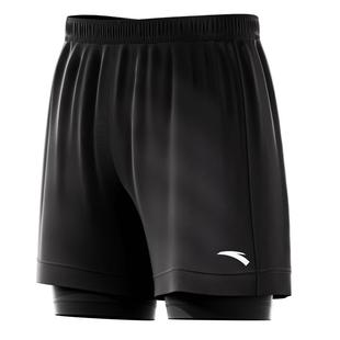 安踏泳裤男士双层宽松沙滩裤速干五分温泉游泳裤泳衣套装2025新款