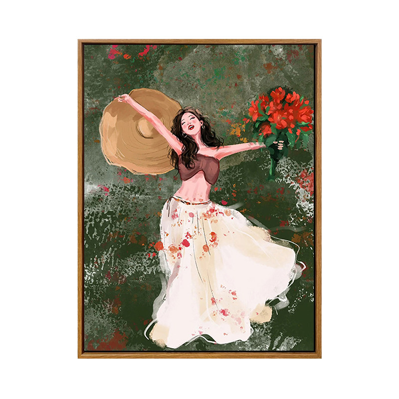雅调小众文艺女diy数字油画挂画