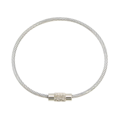 不锈钢钢丝绳钥匙圈钥匙链