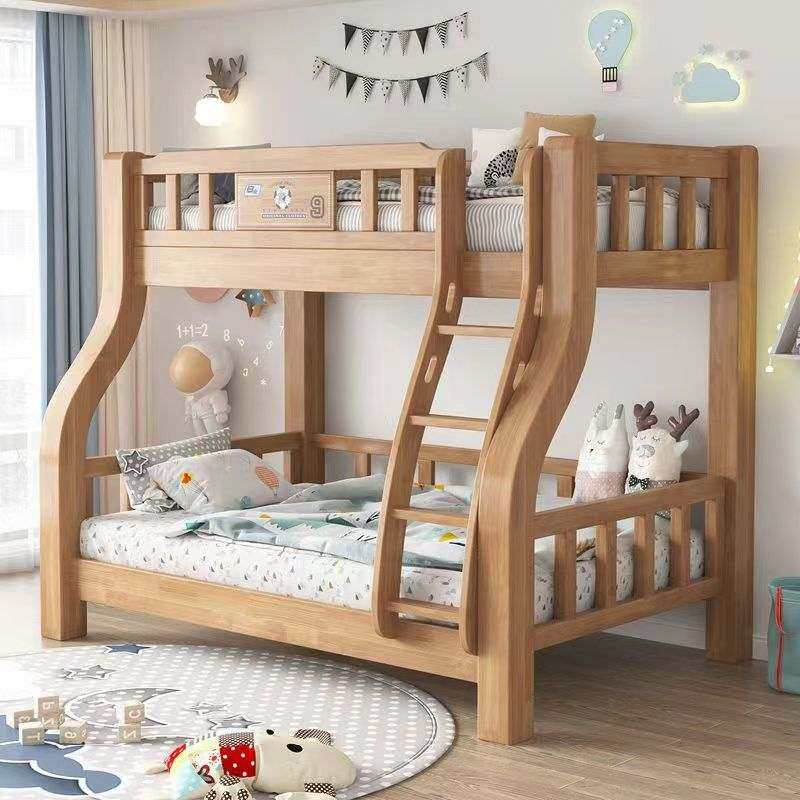 实木高低床双层简约加厚子母床家用原木二层儿童上下床双层床