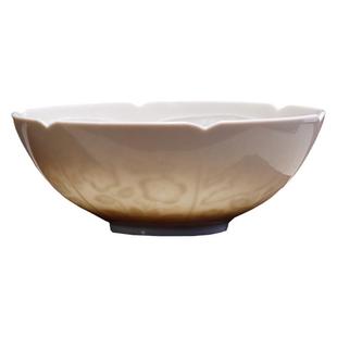 定窑曲阳原产地定瓷茶具茶杯仿宋白定全手印花花卉纹茶盏定州花瓷