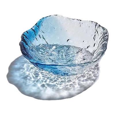 东洋佐佐木清露玻璃盘手工不规则