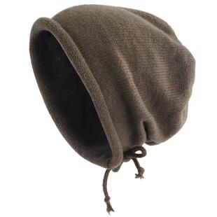 儿童堆堆帽男孩秋冬日系显脸小包头冷帽抽绳卷边女童宝宝毛线帽子