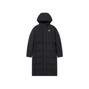 匹克驭雪羽绒服三防长款女棉衣冬季新款运动鸭绒保暖连帽外套棉服