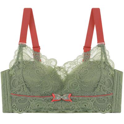 大胸显小内衣爱黛无钢圈侧收性感