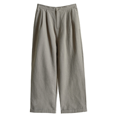 女士半松紧腰微锥通勤休闲裤