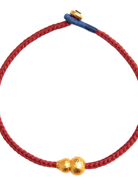 招财福禄金葫芦安哥拉红手绳