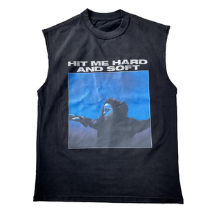 Tracklist Cutoff Muscle T-Shirt Billie复古水洗做旧破坏背心