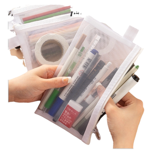 a4文件袋拉链式学科分类袋透明笔袋考试简约收纳袋整理档案袋中小学生试卷资料袋大容量多功能儿童铅笔文具盒