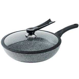 意大利FLONAL珐琅火山岩不粘锅2代32cm炒锅