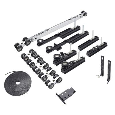 二、三联动推拉门静音缓冲滑轨