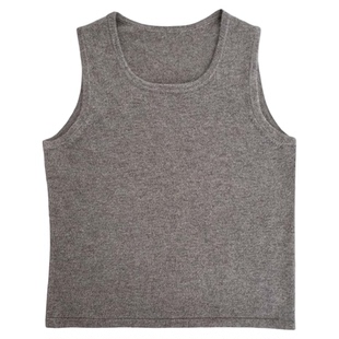 【匠心工艺】柔软舒适纯山羊绒儿童圆领背心