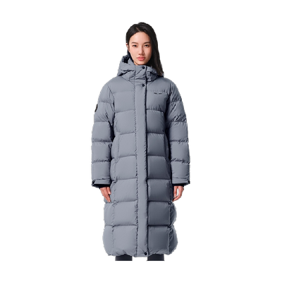 伯希和加厚大朵鹅绒长款羽绒服