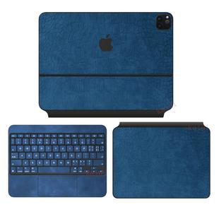 适用苹果ipadpro妙控键盘皮革贴膜11/13英寸air6键盘外壳贴纸12.9键盘膜鳄鱼MagicKeyboard智能双面夹保护膜