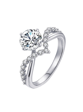 【情侣送礼】一克拉钻石对戒