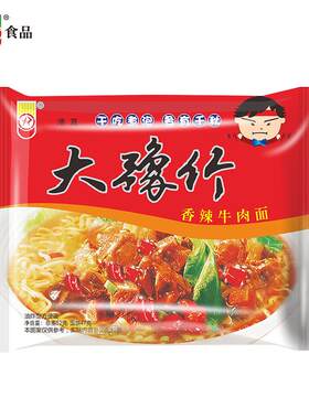 大豫竹方便面干脆面香辣牛肉面