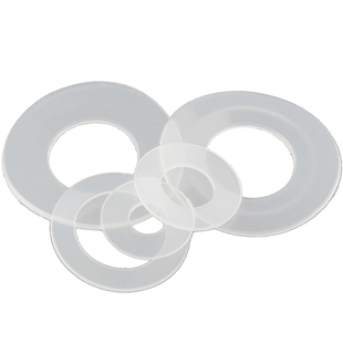 白色尼龙平垫圈橡胶垫片超薄塑胶垫圈绝缘软塑料平垫片M2M2.5-M12