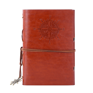 笔记本本子复古活页日记本可拆卸替芯文艺精致随身口袋瑕疵捡漏空白牛皮纸日式旅行TN手帐软皮记事本定制LOGO