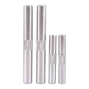 促304不锈钢中间滚花销 圆柱定位销钉滚花轴销M2M3M4M5M6*8*12/14