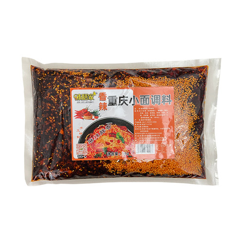 味膳家香辣重庆小面调料1公斤香辣酱蘸抄手馄饨拌面条酸辣粉美味