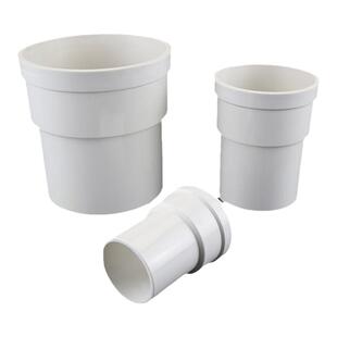 PVC排水管内插缩口直接50 75 110 160大小延长接头排水管直通插头