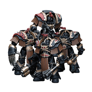 JOYTOY暗源战锤荷鲁斯之子 加斯塔林终结者小队4人组1:18可动模玩