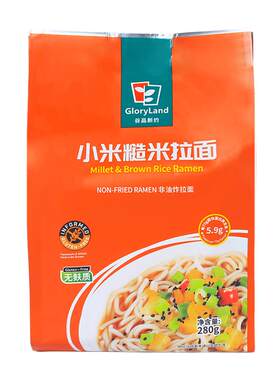 谷品新约小米拉面无盐低脂