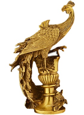 铜凤凰摆件纯铜结婚礼品