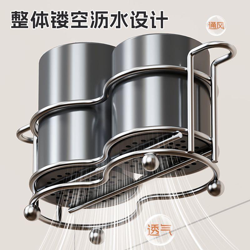 21筷子收纳盒家用筷筒厨房放置物架筒勺子沥水快篓筷子子餐具收纳