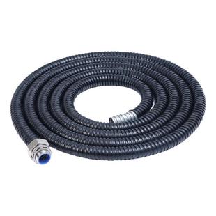 黑色包塑金属软管国标塑料穿线管蛇皮管电线保护套管不锈钢波纹管