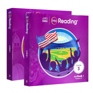 原版进口美国HMH小学语言艺术阅读Into Reading Student myBook Softcover Grade 3级别（2本）三年级学生英语精读写作教程 现货