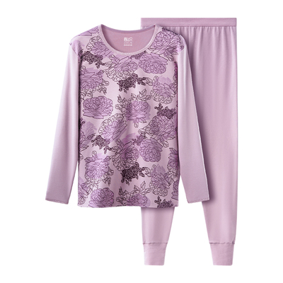 春织中老年纯棉保暖内衣套装