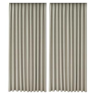 遮光窗帘新款客厅卧室酒店阳台现代简约防晒隔热奶油风轻奢压花布