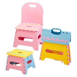 加厚款塑料折叠凳便携式创意手提小板凳儿童凳子马扎家用成人矮凳