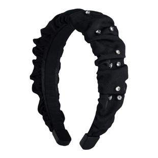 弗弗西FFX外出百搭褶皱发箍女【海瑟薇】大圆脸适合的高颅顶头饰