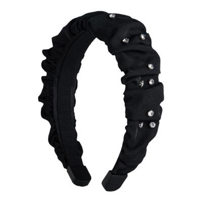 弗弗西FFX外出百搭褶皱发箍女【海瑟薇】大圆脸适合的高颅顶头饰