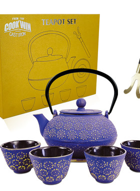 铸铁茶壶无涂层电磁炉烧水壶户外围炉煮茶通用煮茶器套装