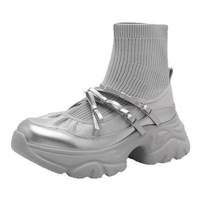 百丽女鞋子厚底芭蕾风袜