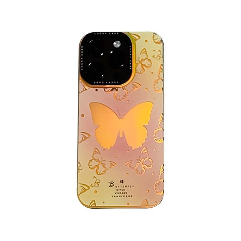 花飞蝴蝶丨言西原创丨imd镭射手机壳国风新中式小众高级艺术感iphone15promax14/13/苹果1211手机套